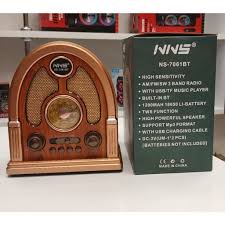 رادیو اسپیکر فلشخور بلوتوث دار طرح گنبدی NNS 7061 BT