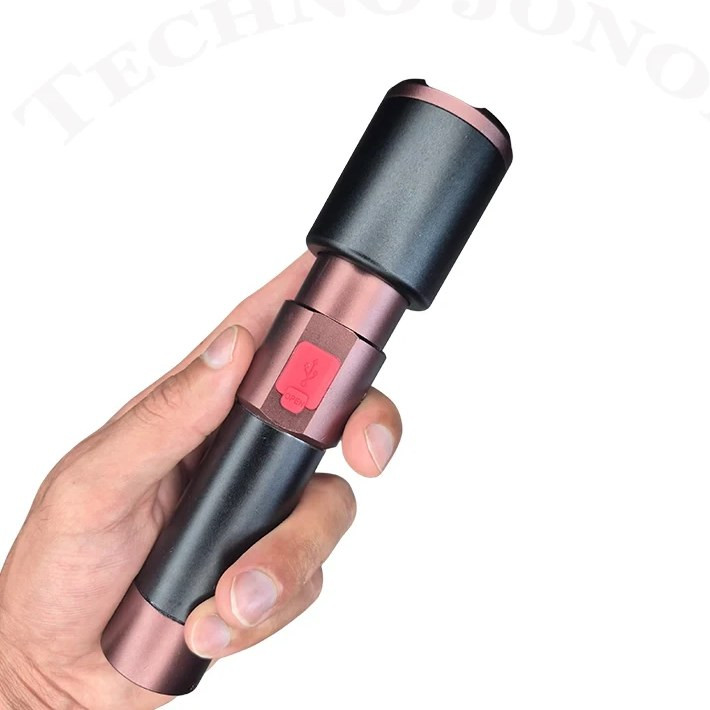 چراغ قوه اسمال سان مدل ZY-T317 زوم دار با باتری 4800 میلی آمپر