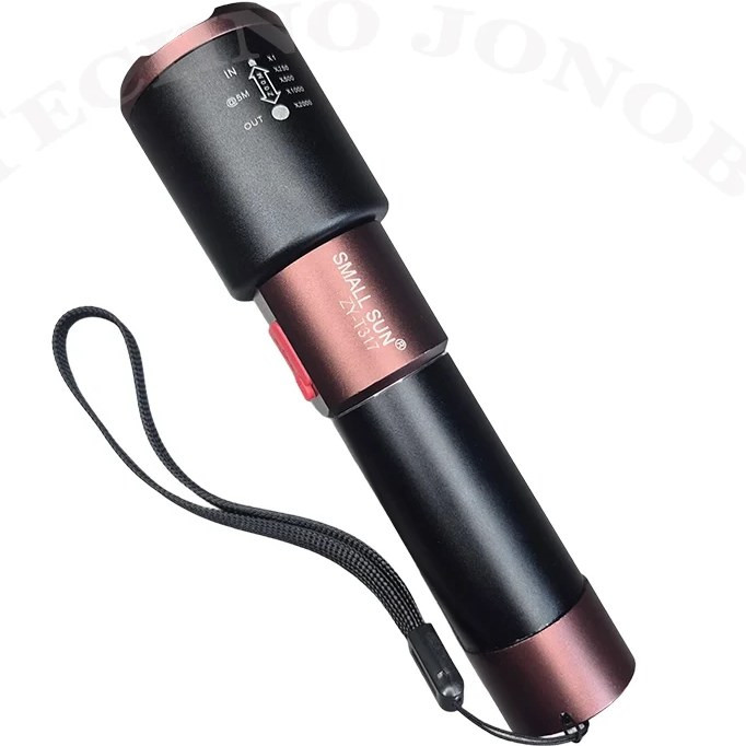 چراغ قوه اسمال سان مدل ZY-T317 زوم دار با باتری 4800 میلی آمپر
