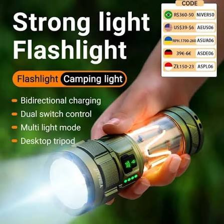 چراغ قوه فانوسی کینساچ مدل KS-A19 با لامپ LED