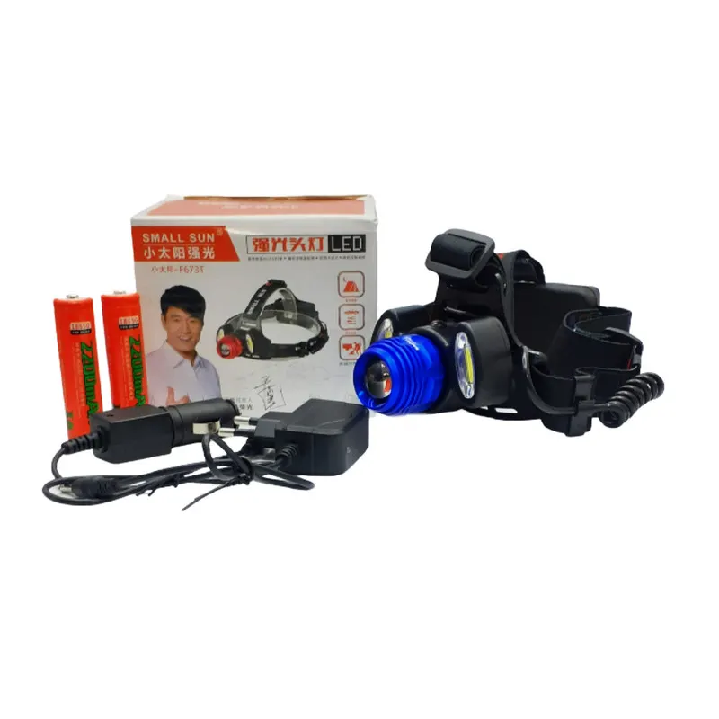چراغ پیشانی هدلایت مدل rotary zoom سه لامپ