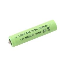 باتری نیم قلمی قابل شارژ لیراوی مدل AA-ni-mh کد 1.2v ظرفیت 1800 میلی آمپر ساعت بسته 2 عددی