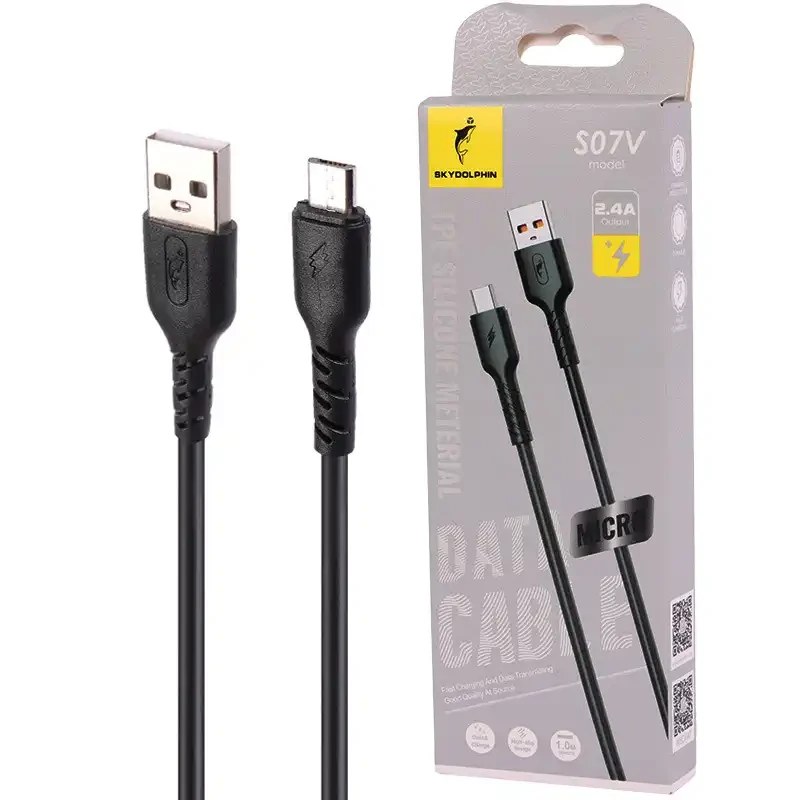 کابل شارژ میکرو دیتا پلاس مدل S07V طول 1 متر فست شارژ
