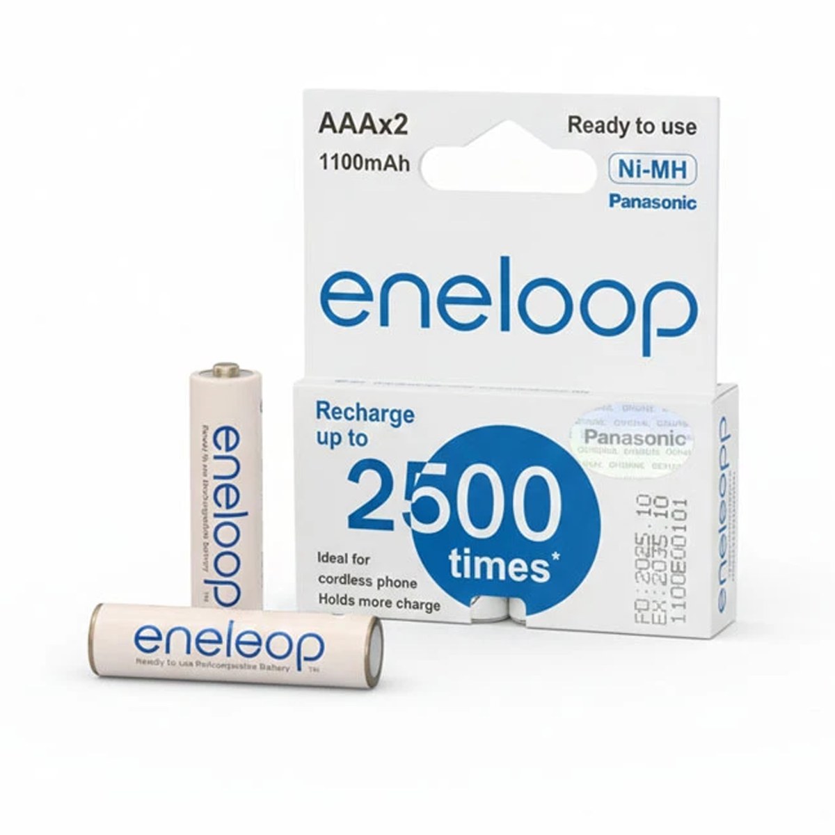باتری نیم قلمی پاناسونیک مدل Eneloop ظرفیت 1100 میلیآمپر