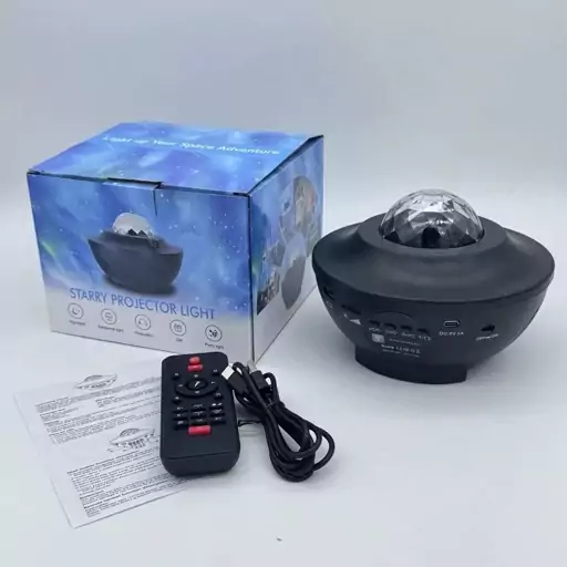 چراغ خواب کودک مدل کهکشانی اسپیکر دار