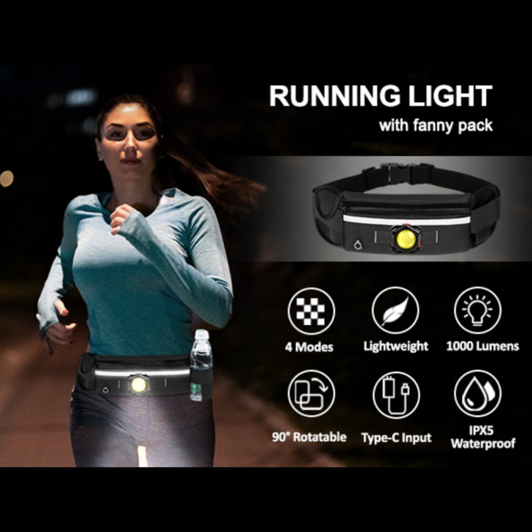 چراغ کیف کمری مدل FUNNY PACK COB LIGHT