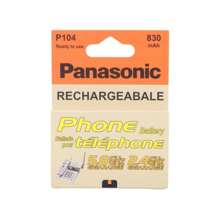 باتری تلفن بی سیم پاناسونیک مدل P104 ظرفیت 830 میلیآمپر