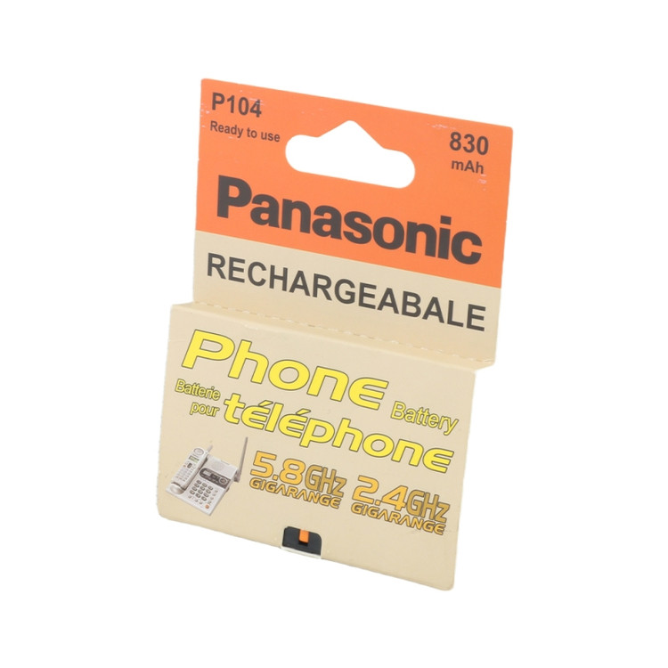 باتری تلفن بی سیم پاناسونیک مدل P104 ظرفیت 830 میلیآمپر