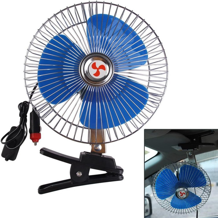 پنکه گیره دار خودرو Oscillating سایز 6 اینچ 12 ولت