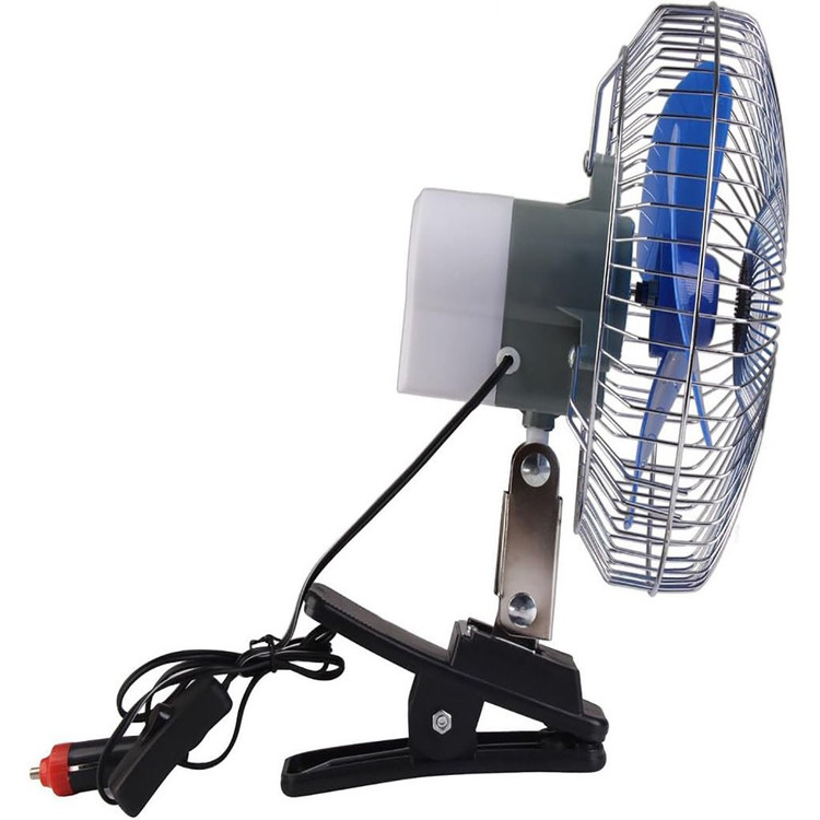 پنکه گیره دار خودرو Oscillating سایز 6 اینچ 12 ولت