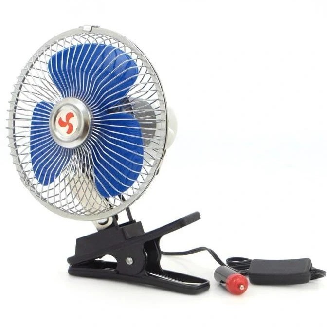 پنکه گیره دار خودرو Oscillating سایز 6 اینچ 12 ولت
