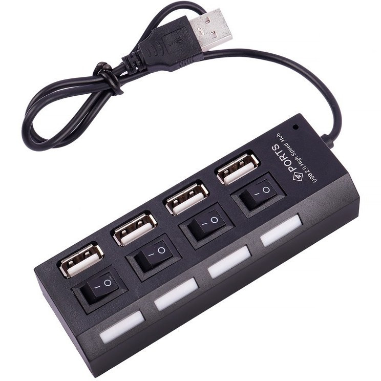 هاب 4 پورت USB 2.0 کلید دار مدل Hi-SPEED