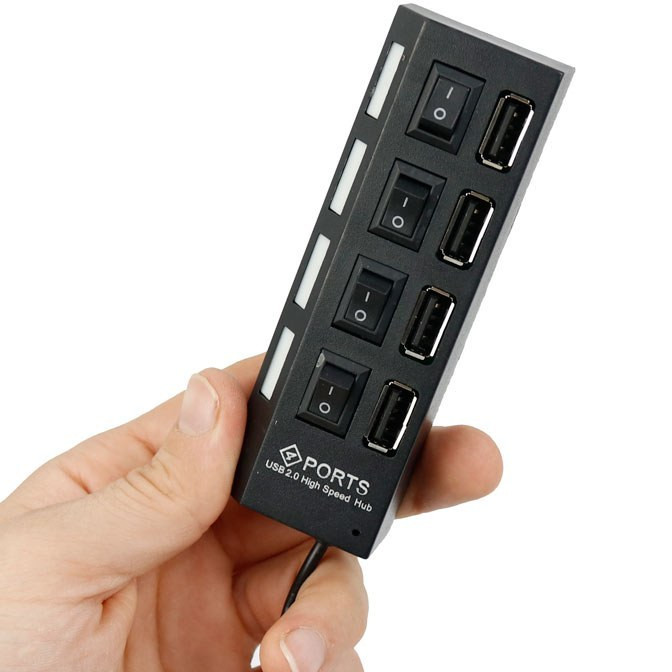 هاب 4 پورت USB 2.0 کلید دار مدل Hi-SPEED