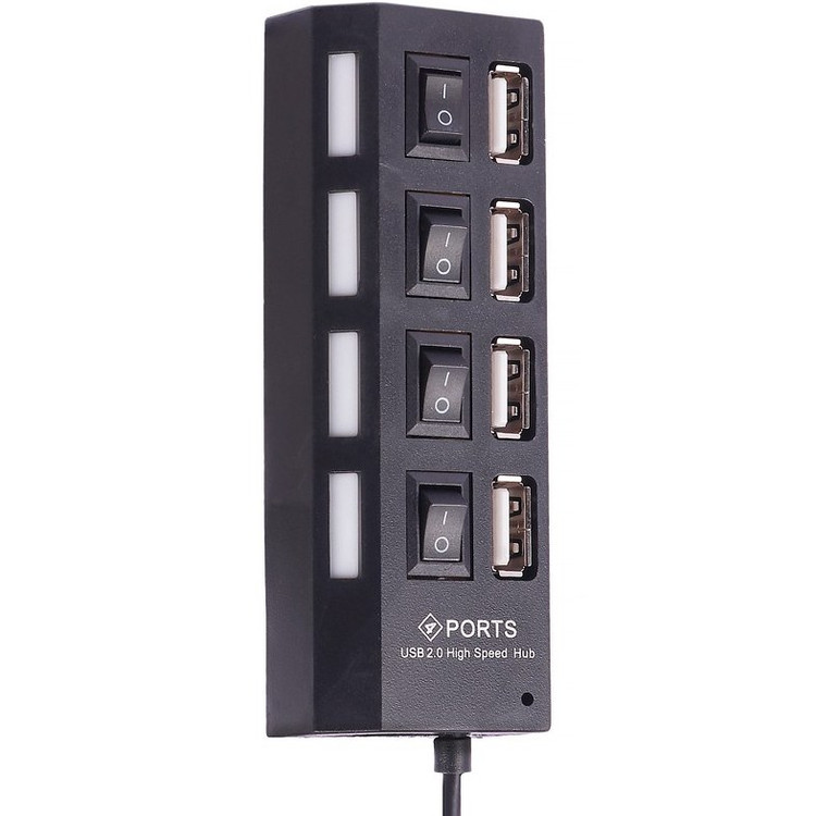 هاب 4 پورت USB 2.0 کلید دار مدل Hi-SPEED