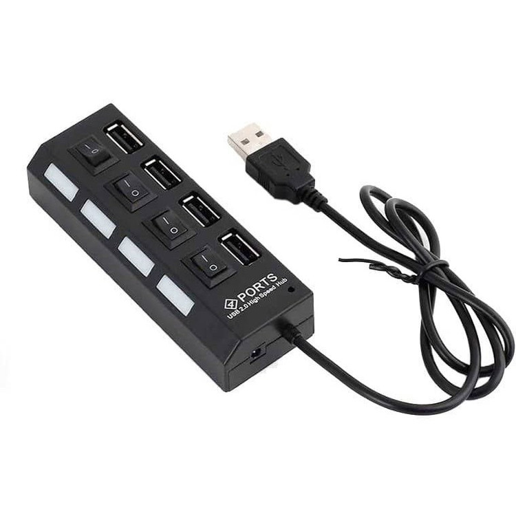 هاب 4 پورت USB 2.0 کلید دار مدل Hi-SPEED
