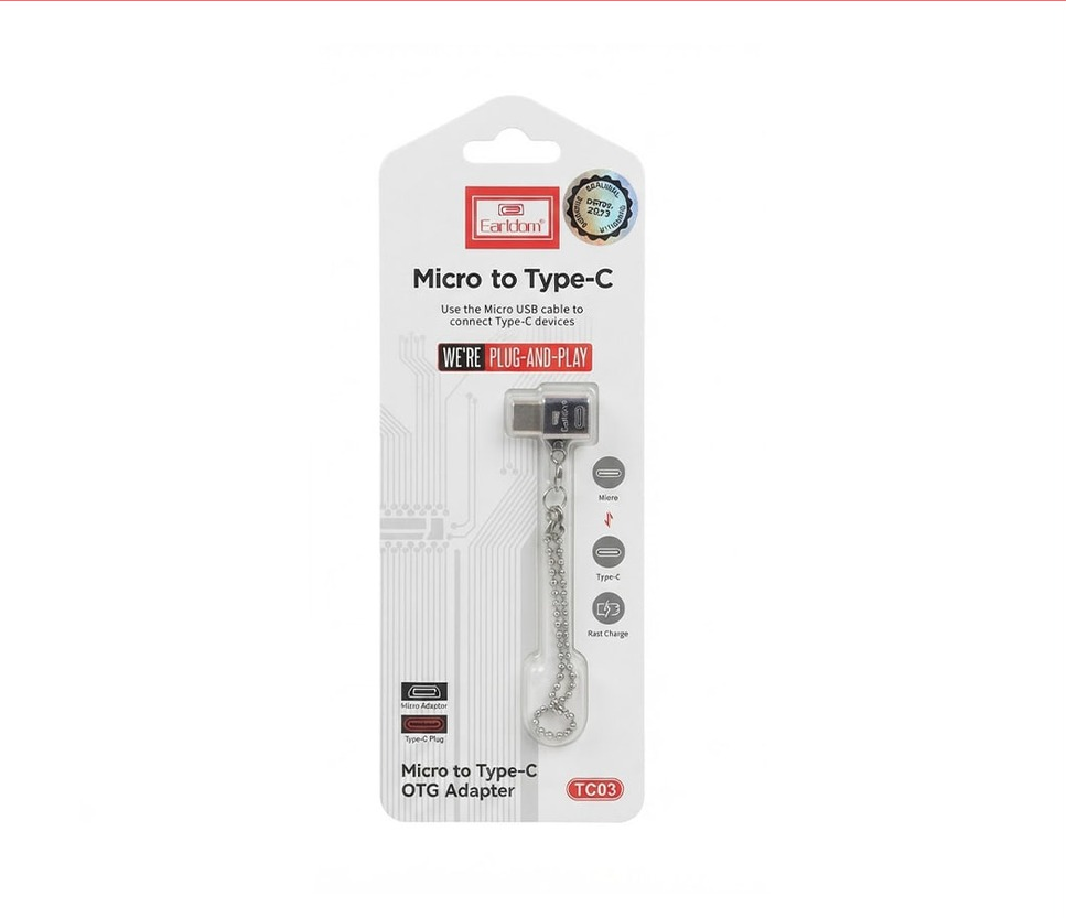 مبدل ارلدام مدل TC03 microUSB به Type-C