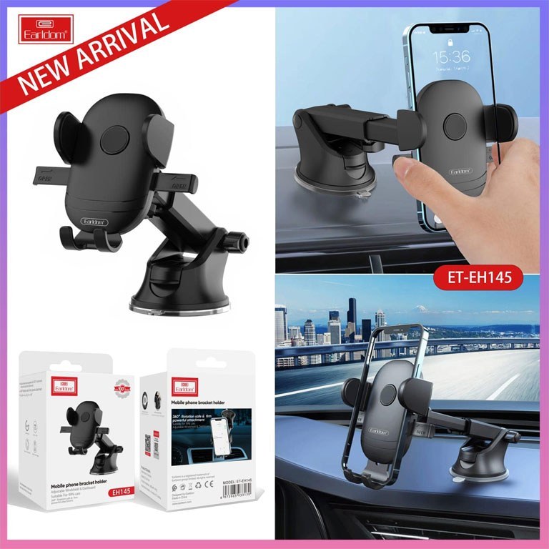 پایه نگهدارنده گوشی ارلدام مدل EH145 با چرخش 360 درجه