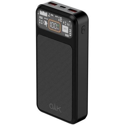 پاوربانک OAK مدل 212PD ظرفیت 20000 میلیآمپر با شارژ سریع 22.5 وات