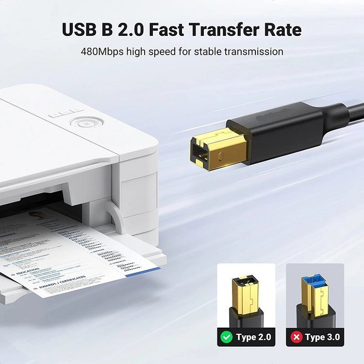 کابل USB پرینتر 5 متری