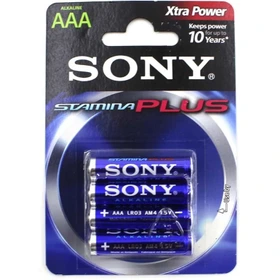 باتری نیم قلمی Stamina PLUS سونی Sony بسته 4 عددی