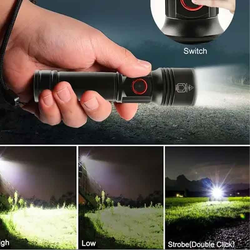 چراغ قوه کینساچ مدل KS2308 زوم دار با نور مهتابی