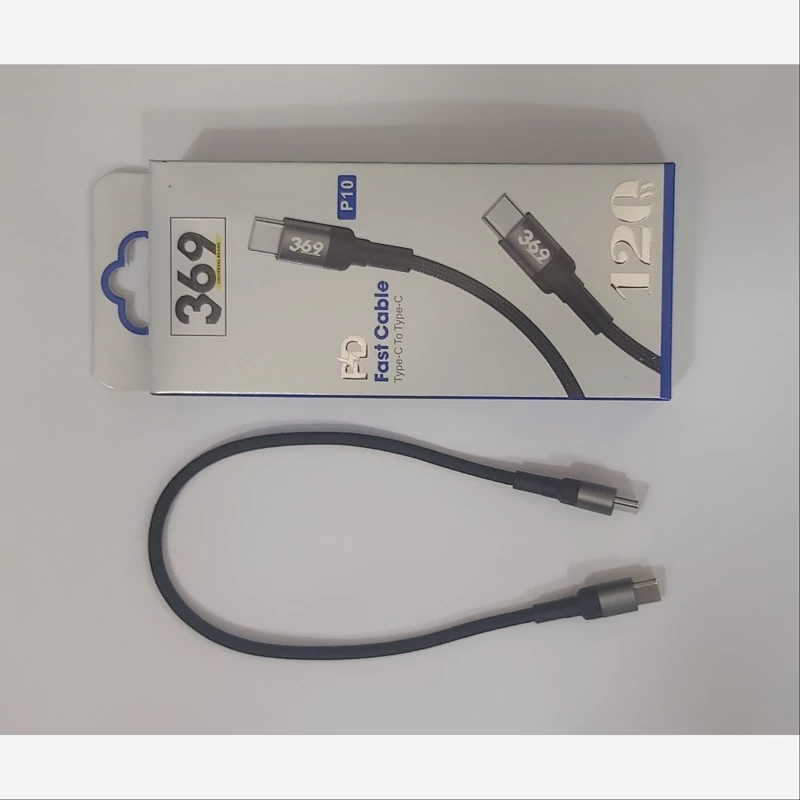 کابل شارژ 20سانتی دوسر Type C کنفی PD120W 369