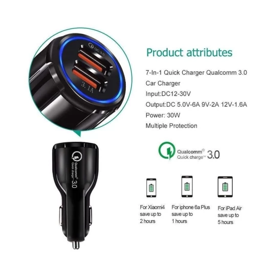 شارژر فندکی تک مدل CD-60 خروجی 3 آمپر