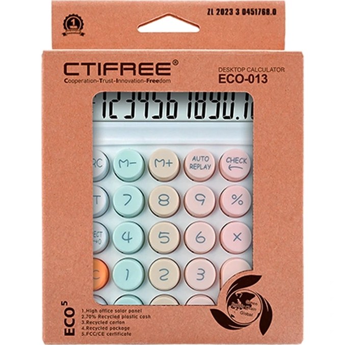 ماشین حساب فانتزی CTIFREE مدل ECO-013