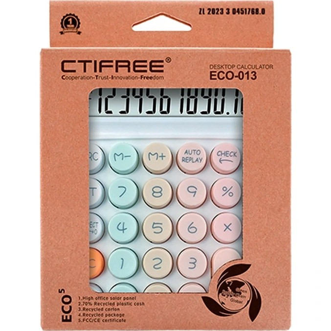 ماشین حساب فانتزی CTIFREE مدل ECO-013