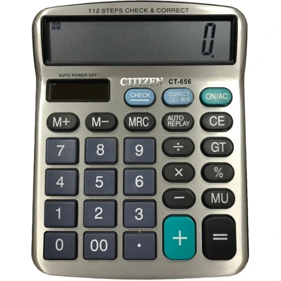 ماشین حساب رومیزی سیتیزن Citizen مدل Ct-656