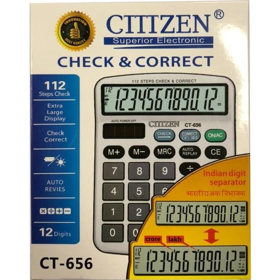 ماشین حساب رومیزی سیتیزن Citizen مدل Ct-656
