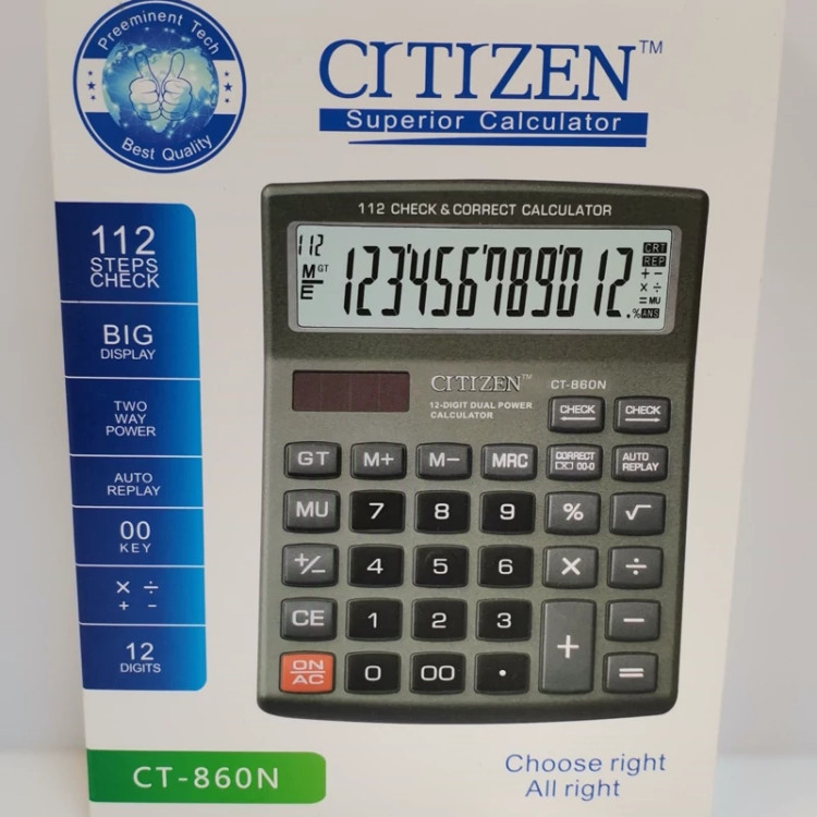 ماشین حساب CITIZEN CT 860N