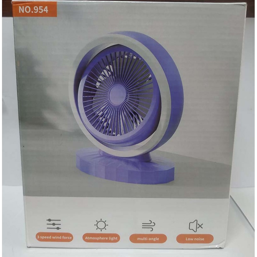 پنکه رومیزی شارژی مدل Multifunctional desktop fan 954