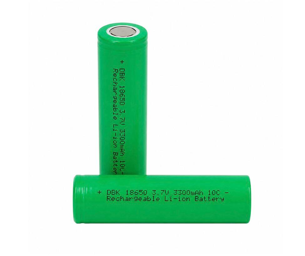 باطری چراغ پلیسی 18650 (10C) DBK سرتخت 3300 میلی