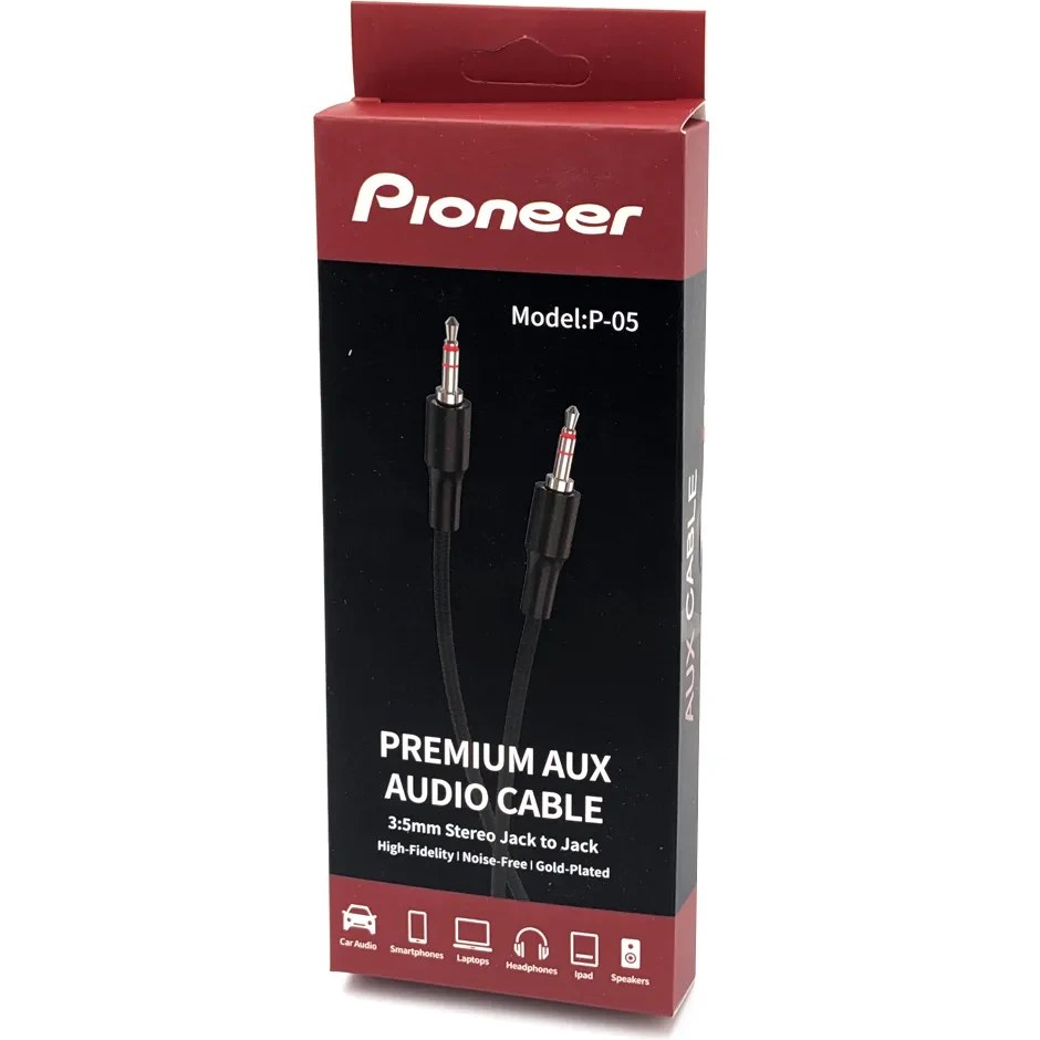 کابل AUX صدا Pioneer پایونیر مدل P-05 متراژ 1.5 متر