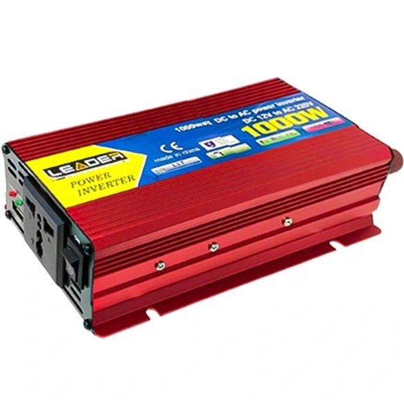 مبدل برق خودرو (اینورتر) لیدر 1000 وات مدل SAA-1000A