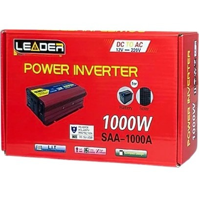 مبدل برق خودرو (اینورتر) لیدر 1000 وات مدل SAA-1000A
