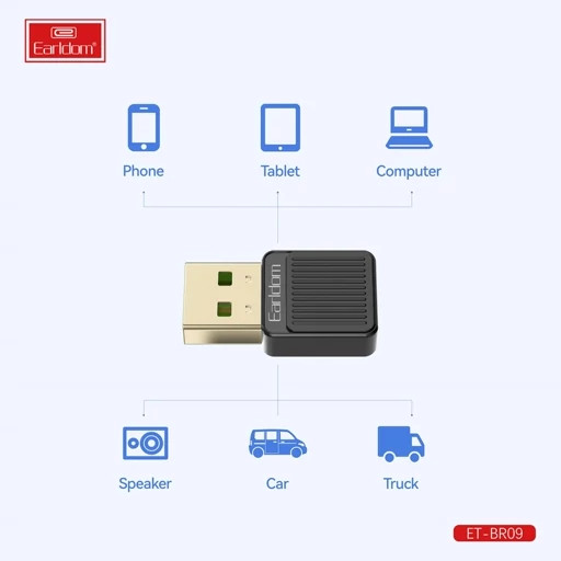 دانگل بلوتوث ارلدام مدل ET-BR09