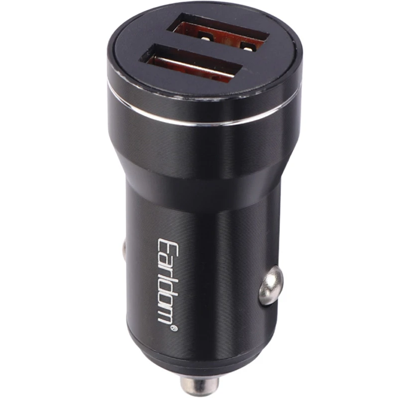 شارژر فندکی فست شارژ Earldom ES-CC19C 2.4A 12W + کابل تایپ سی