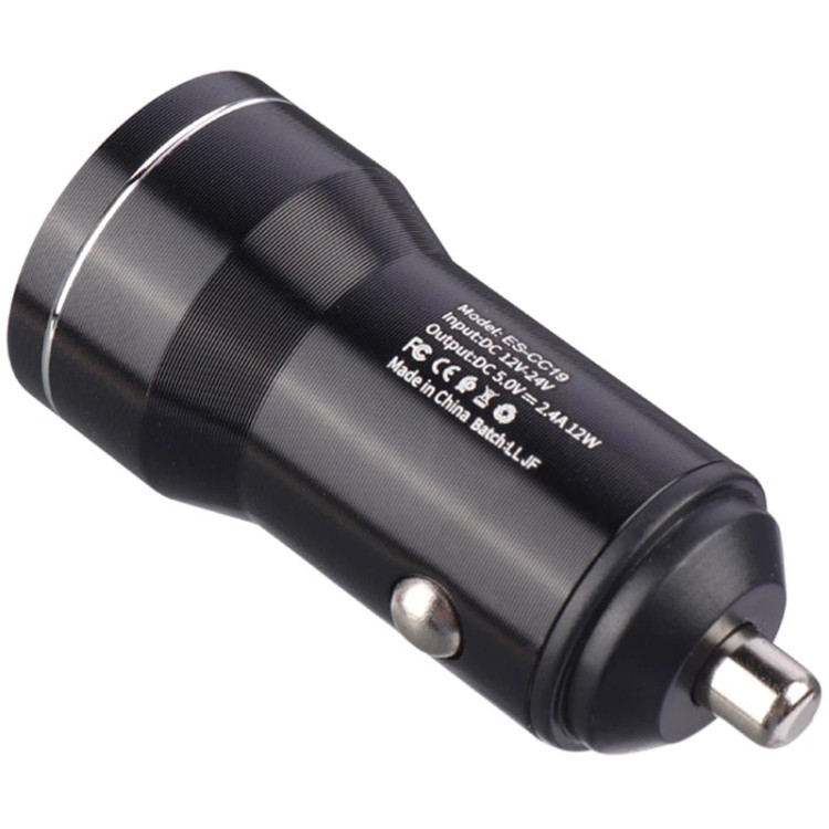 شارژر فندکی فست شارژ Earldom ES-CC19C 2.4A 12W + کابل تایپ سی