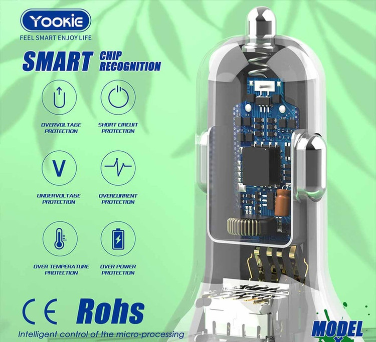 شارژر فندکی یوکی YOOKIE-PC8