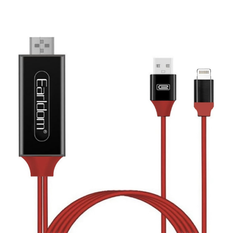 کابل تبدیل USB به HDMI مدل 3in1 HDTV لایتنینگ