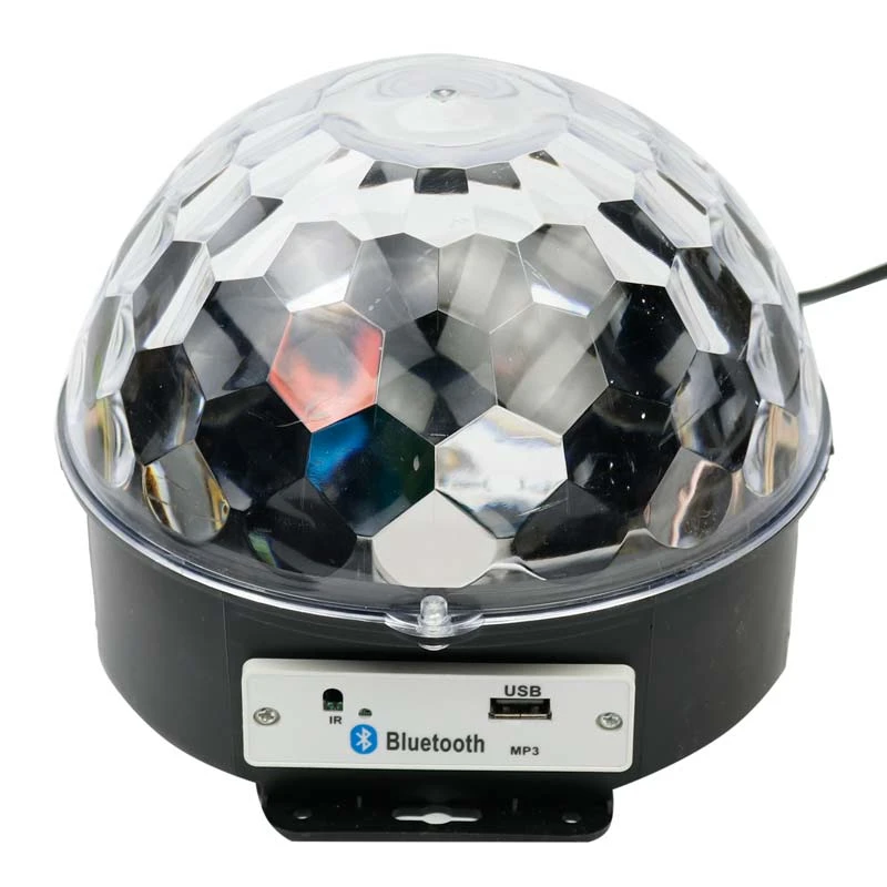 دستگاه رقص نور نیم کره اسپیکردار مدل MP3 LED