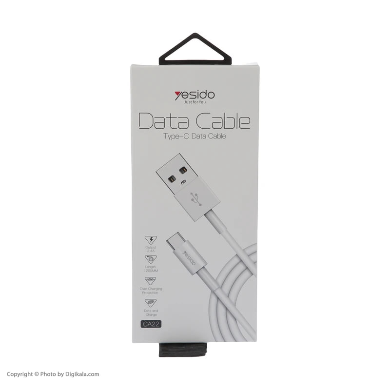 کابل تبدیل USB به USB-C یسیدو مدل CA22 طول 1.2 متر با گارانتی