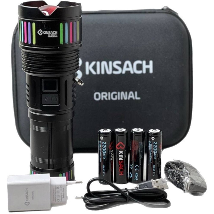 چراغ قوه کینساچ مدل KS-G601Pro دستی LED مهتابی