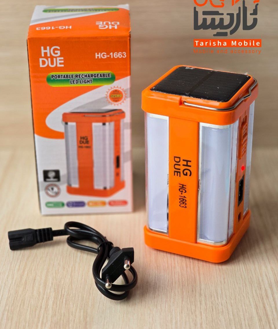 چراغ قوه شارژی HGDUE مدل HG-1663 با لامپ LED