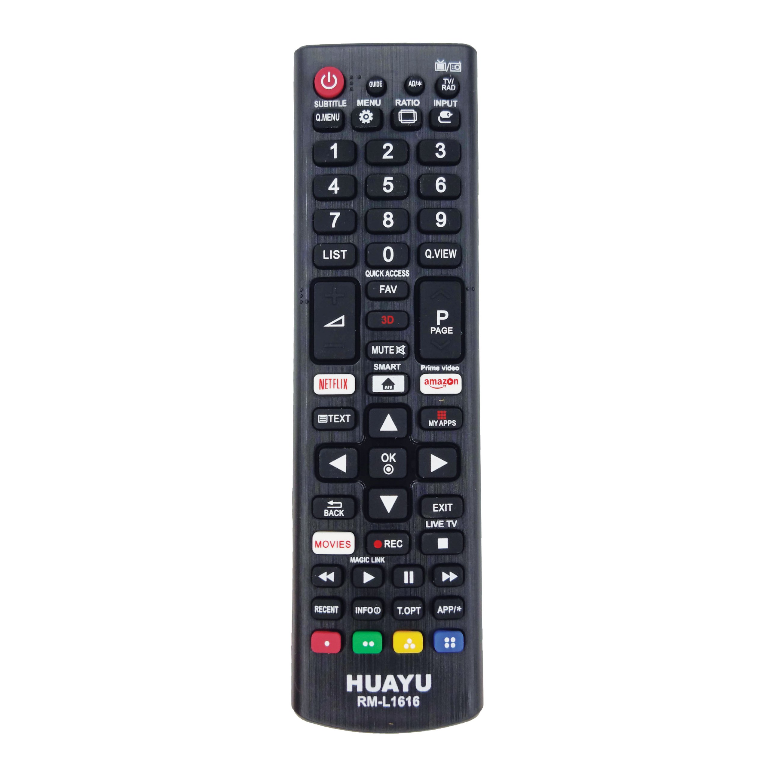 کنترل تلویزیون همه کاره ال جی LG اینترنت دار هوآیو HUAYU مدل RM-L1616