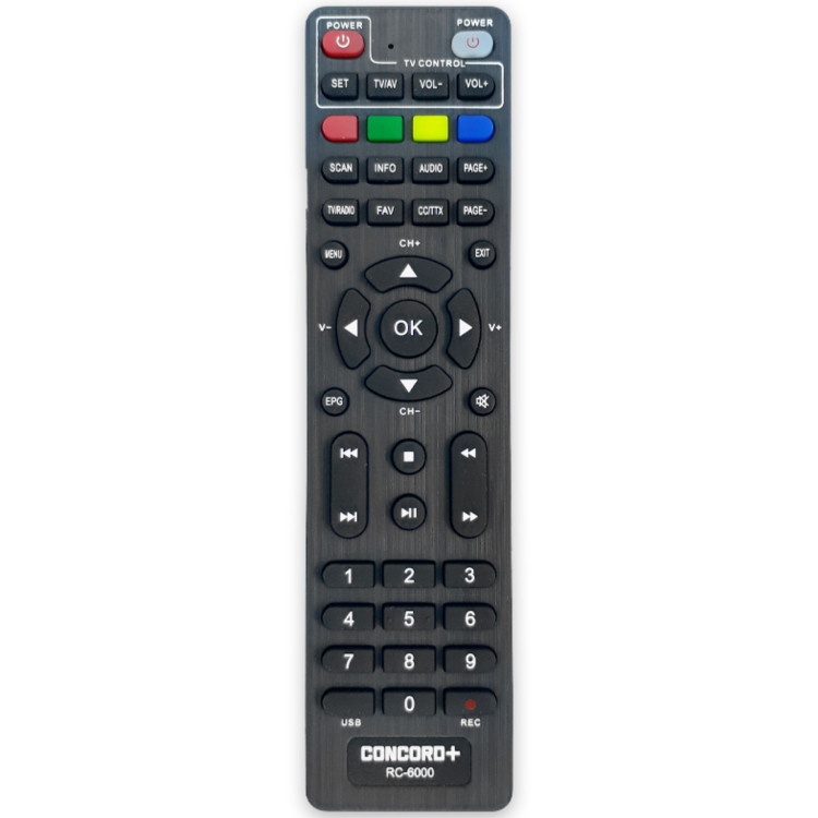 کنترل گیرنده دیجیتال کنکورد پلاس CONCORD مدل RC - 6000