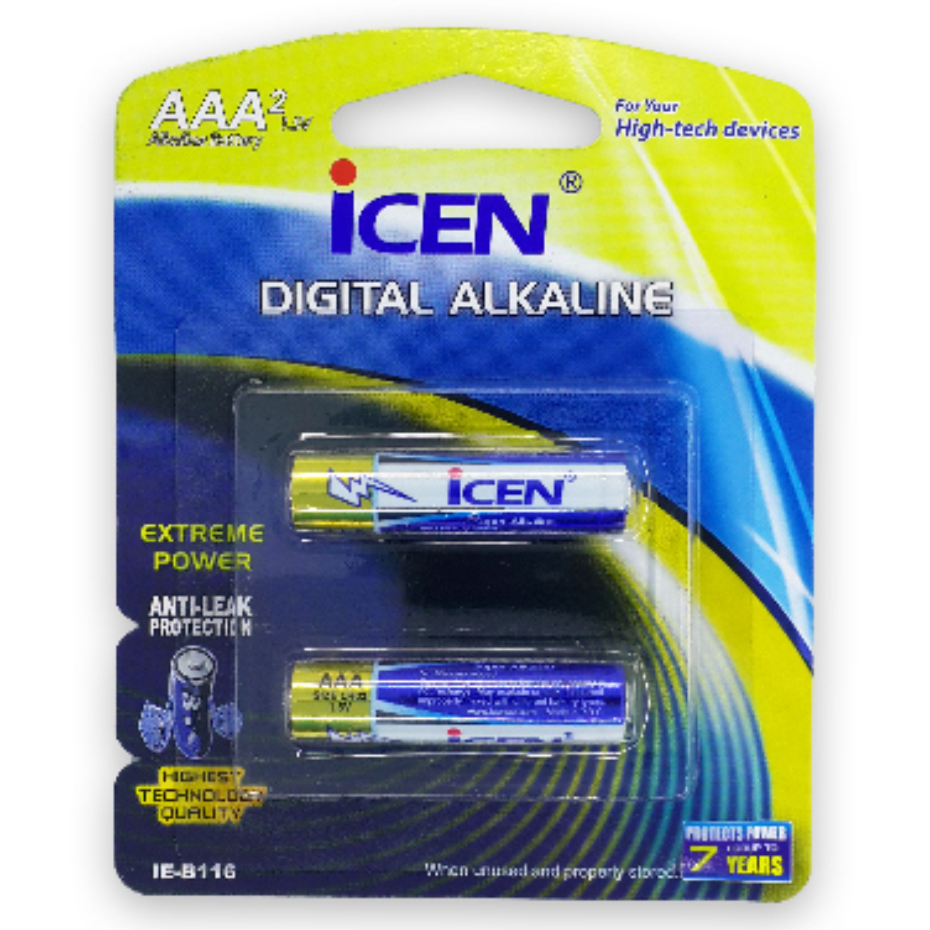باتری نیم قلم آلکالاین آی سن DIGITAL ALKALINE ICEN