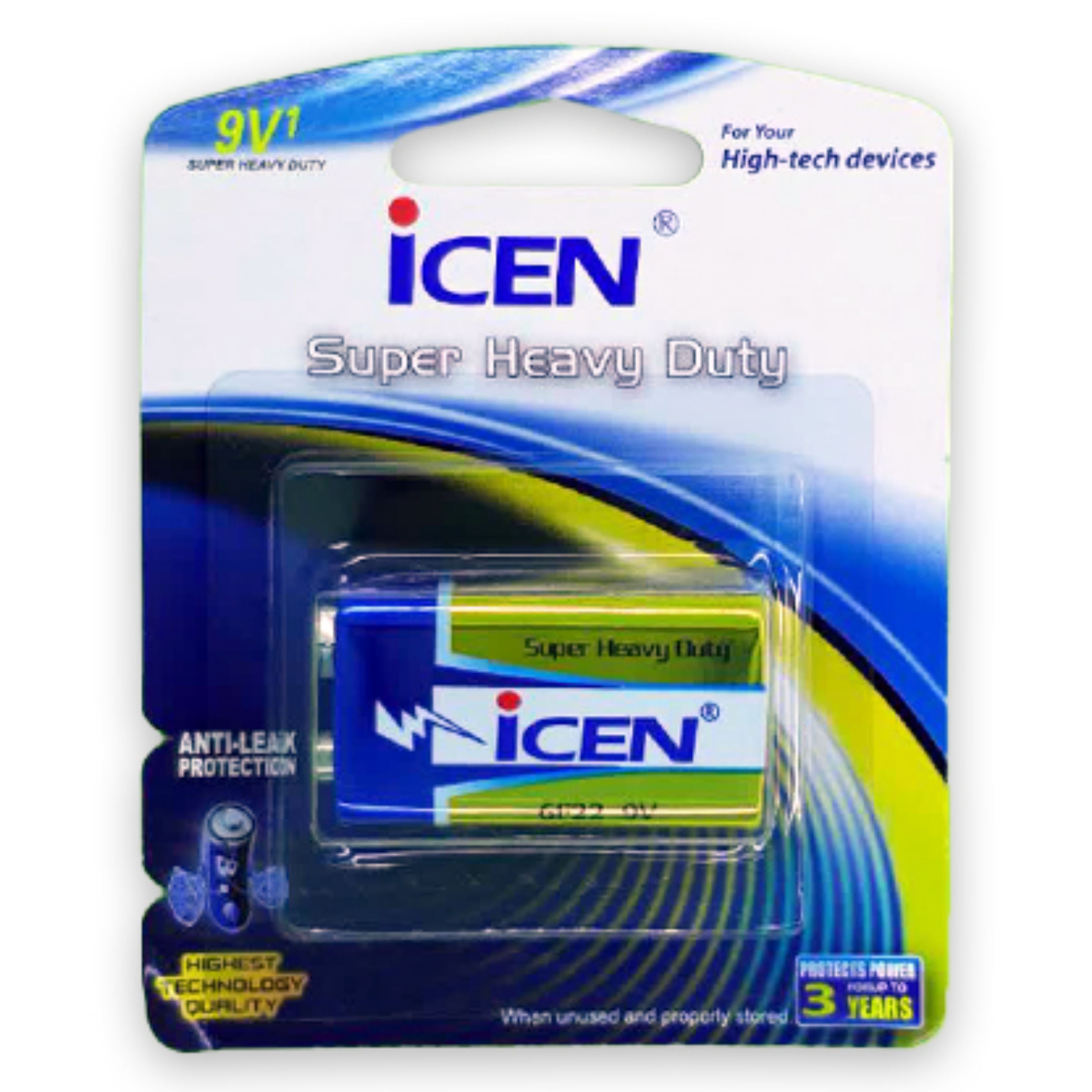 باتری 9 ولت کتابی آی سن icen